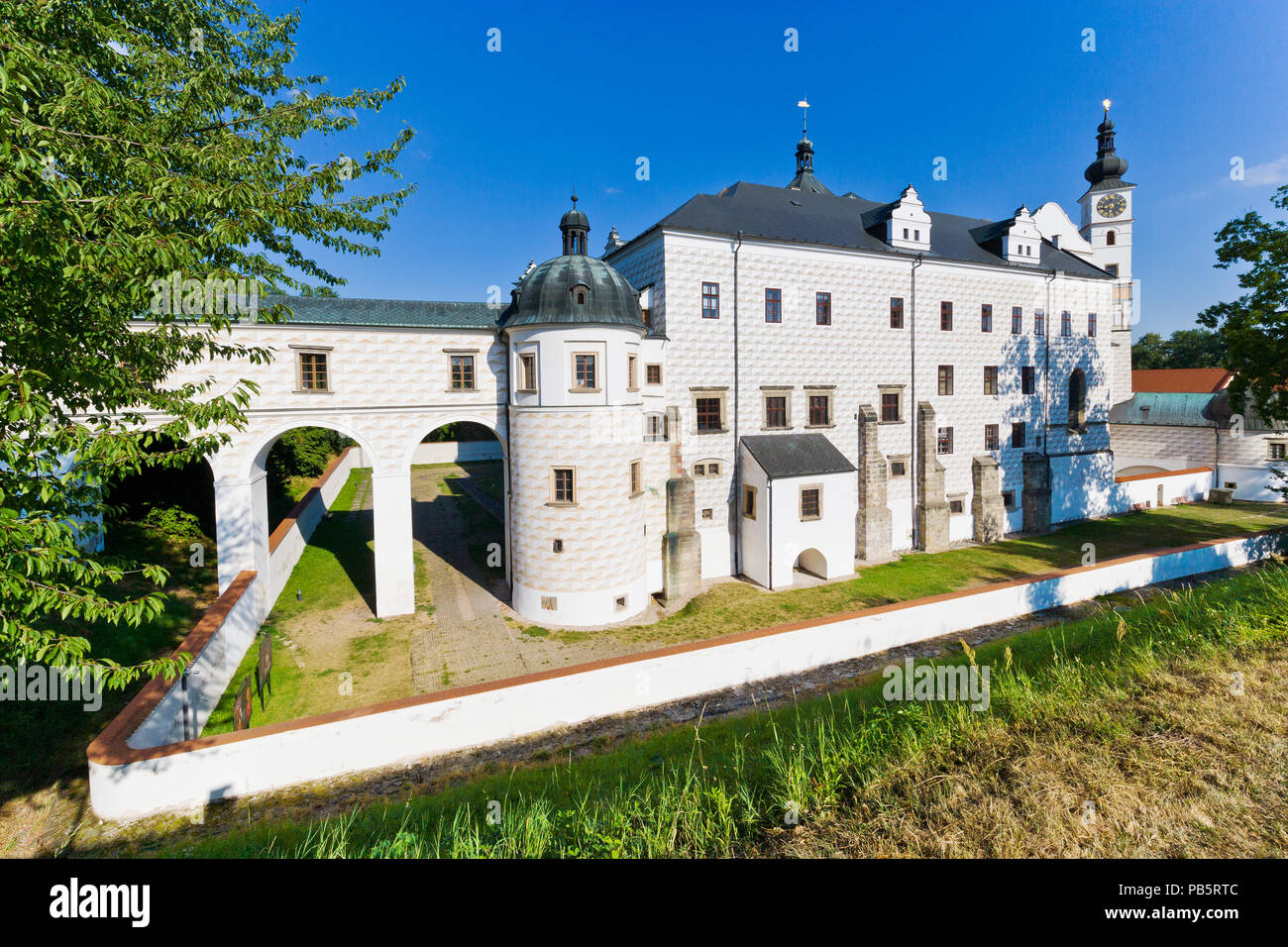 Château renaissance, Pardubice, République tchèque, la Bohême de l'Est Banque D'Images