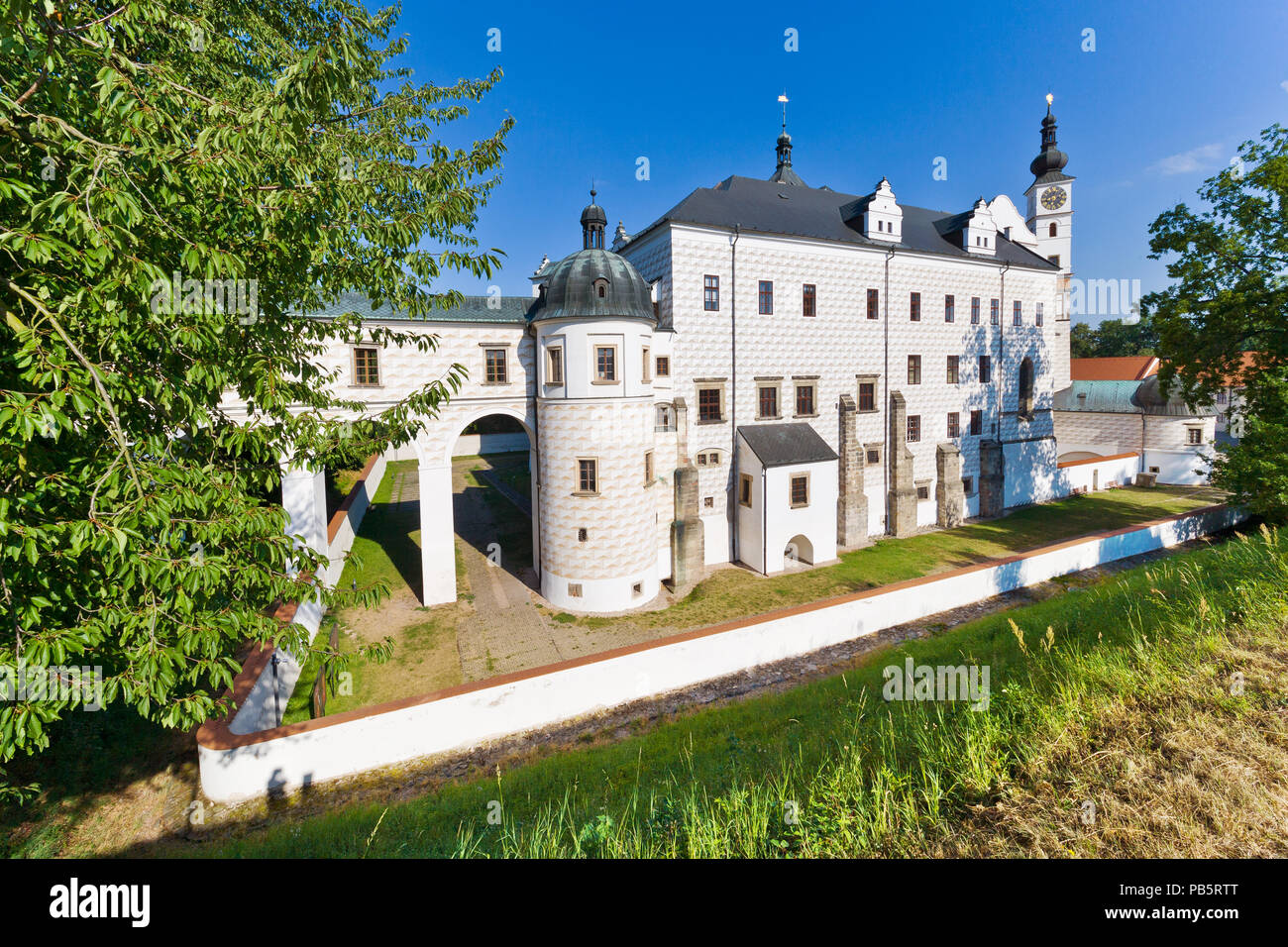 Château renaissance, Pardubice, République tchèque, la Bohême de l'Est Banque D'Images