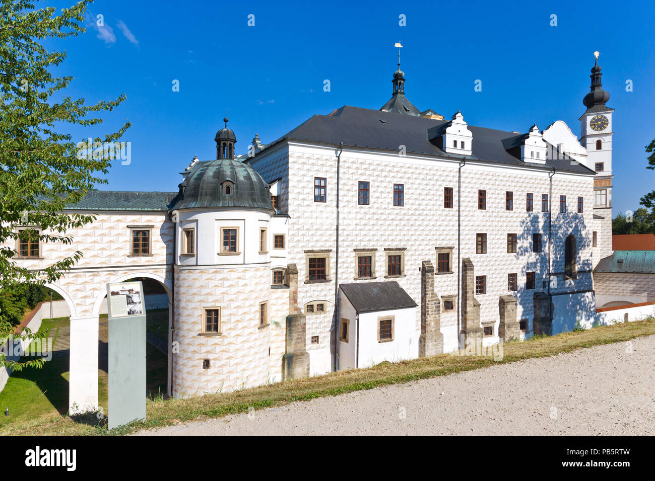 Château renaissance, Pardubice, République tchèque, la Bohême de l'Est Banque D'Images