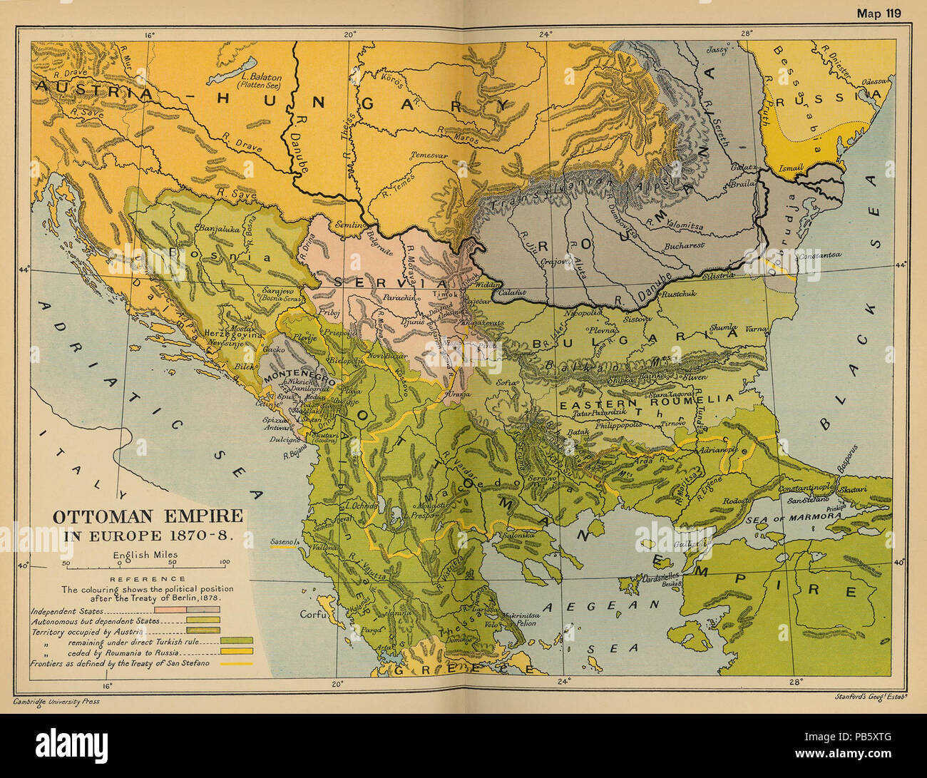 1144 Empire Ottoman 1870 Banque D'Images