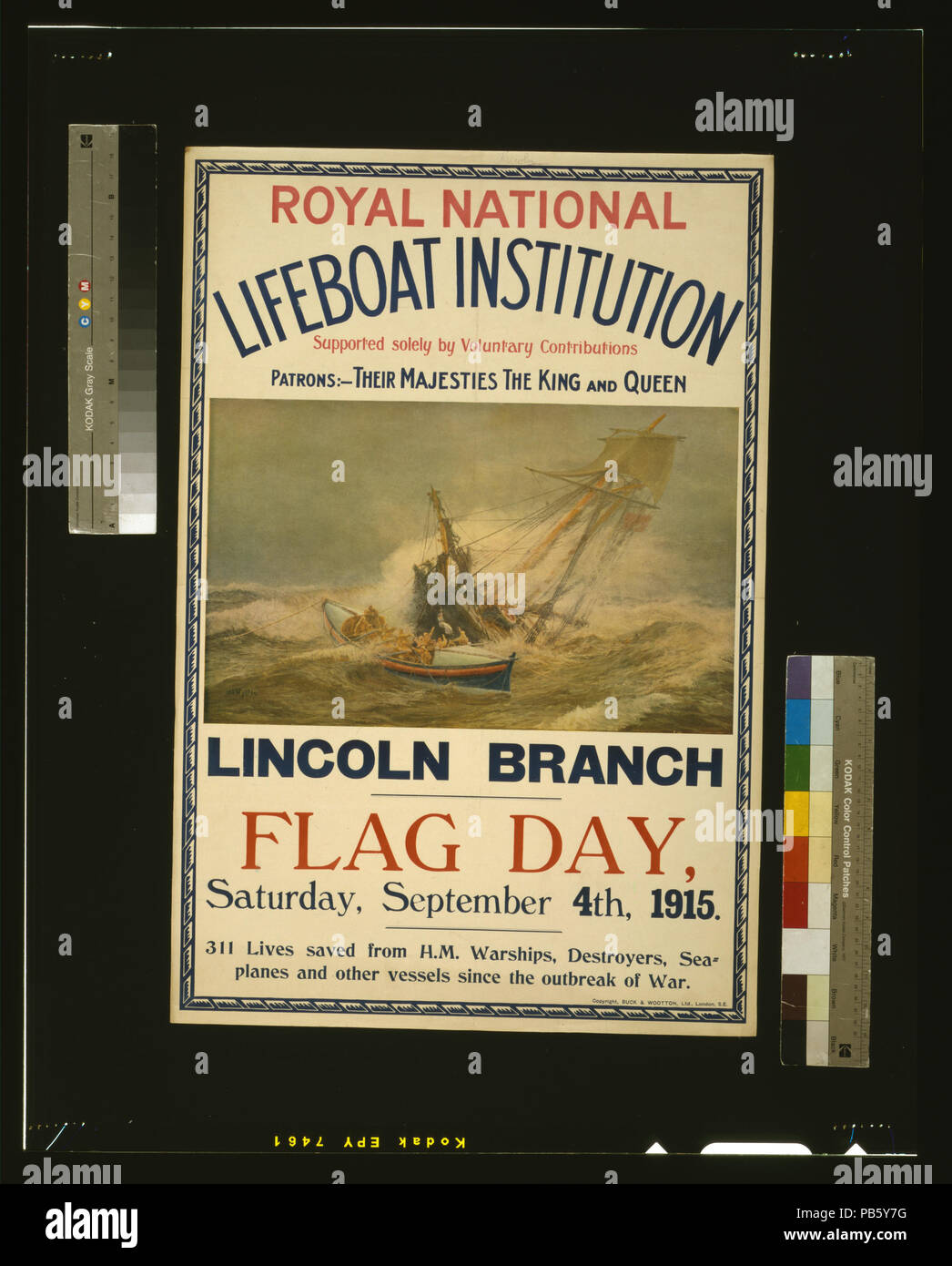 1274 Royal National Lifeboat Institution, Lincoln, le jour du drapeau, Samedi, Septembre 4th, 1915 RCAC2003675267 Banque D'Images