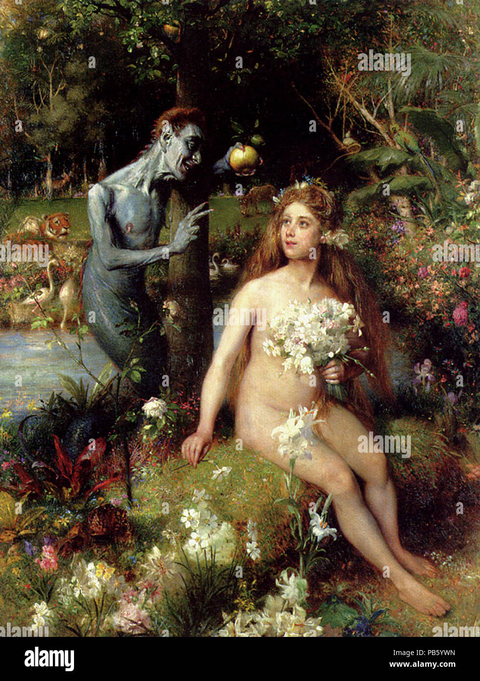 1706 La tentation d'Eve Banque D'Images