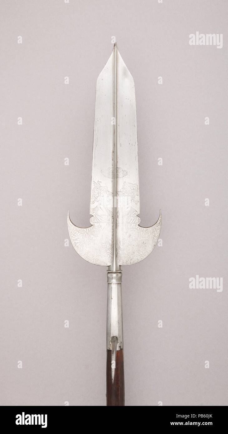 Partisan. Culture : peut-être en français. Dimensions : L. 8 ft 6 1/2 in. (260,4 cm) ; L. de head 19 1/8 in. (48,6 cm) ; W. 6 1/2 in. (16,5 cm) ; WT. 5 lbs 8 oz. (2494.8 g). Date : ca. 1680. Musée : Metropolitan Museum of Art, New York, USA. Banque D'Images