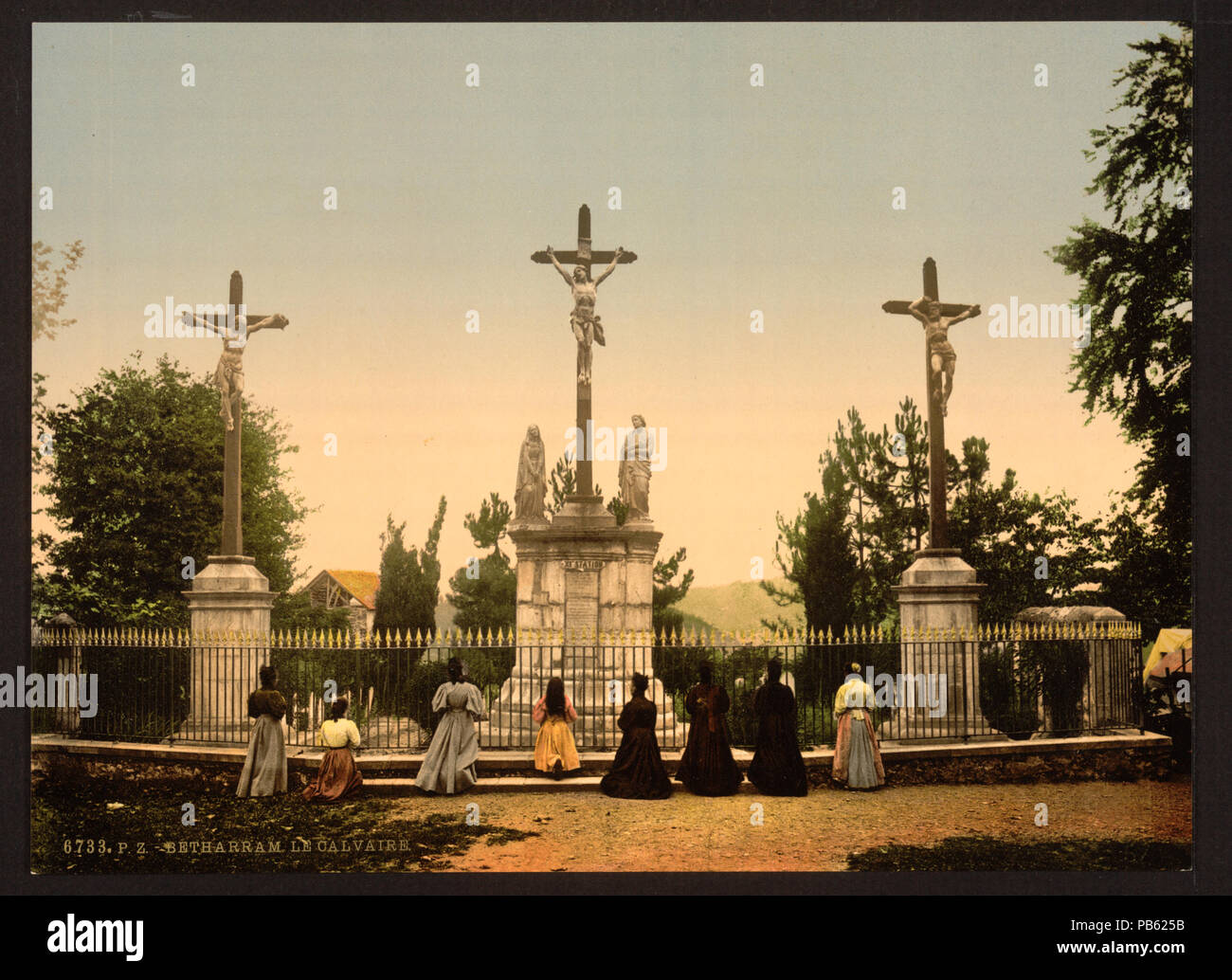 1698 L'école, Bétharram, Pyrénées, France-RCAC2001698613 Banque D'Images