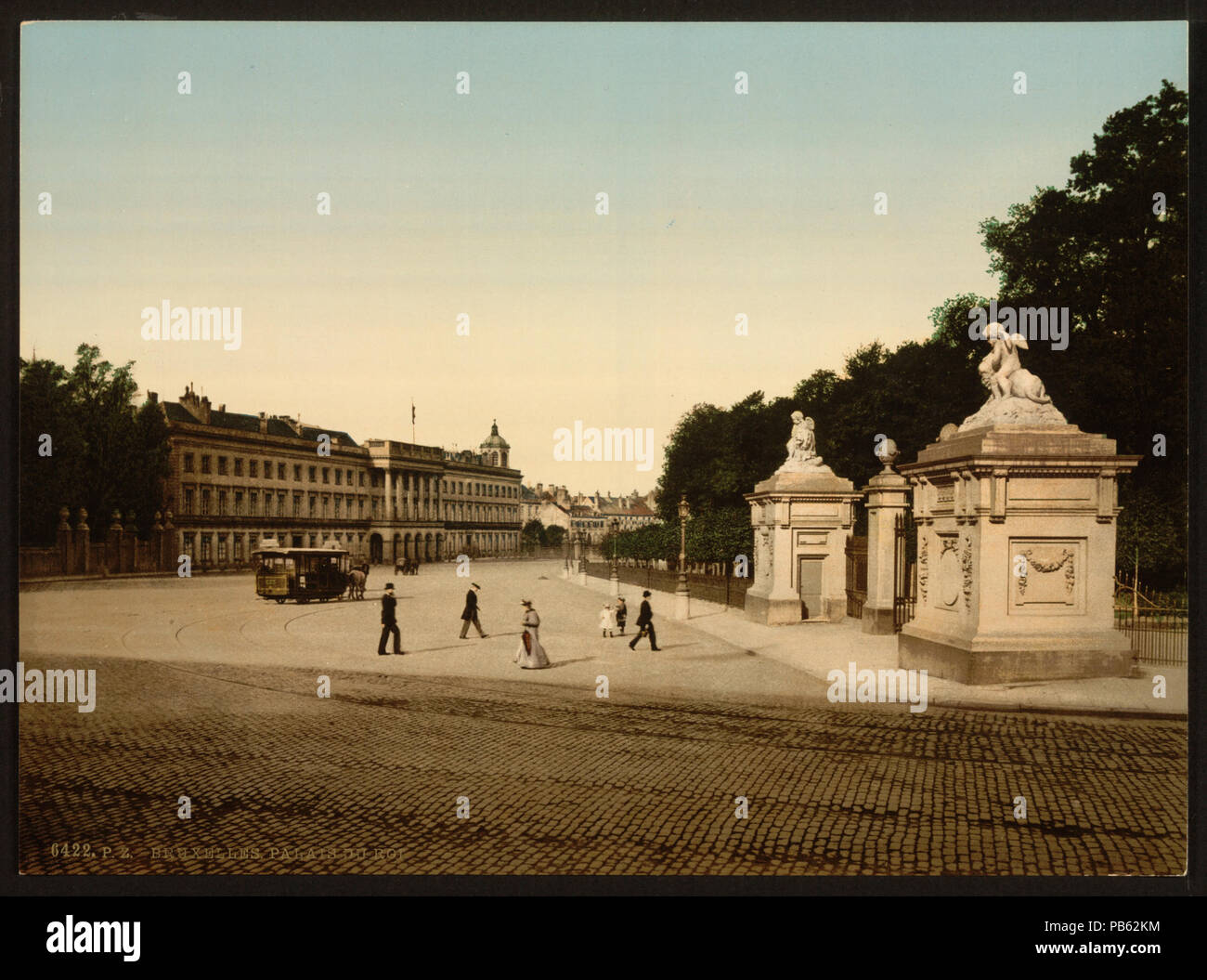 1695 Le Palais royal, Bruxelles, Belgique-RCAC2001697910 Banque D'Images