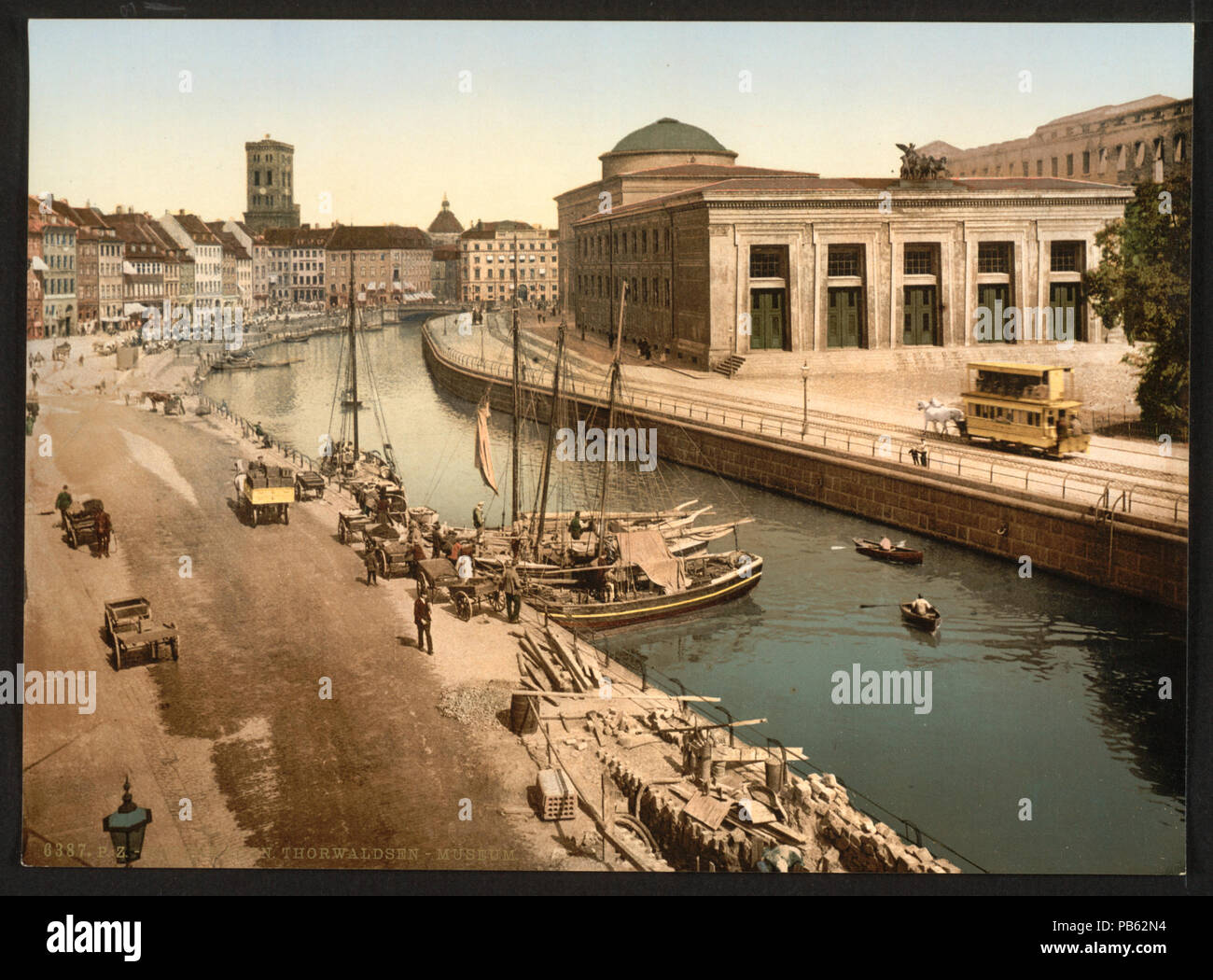 1743 Thorwaldsen (c.-à-d., Musée Thorvaldsen), Copenhague, Danemark-RCAC2001697985 Banque D'Images