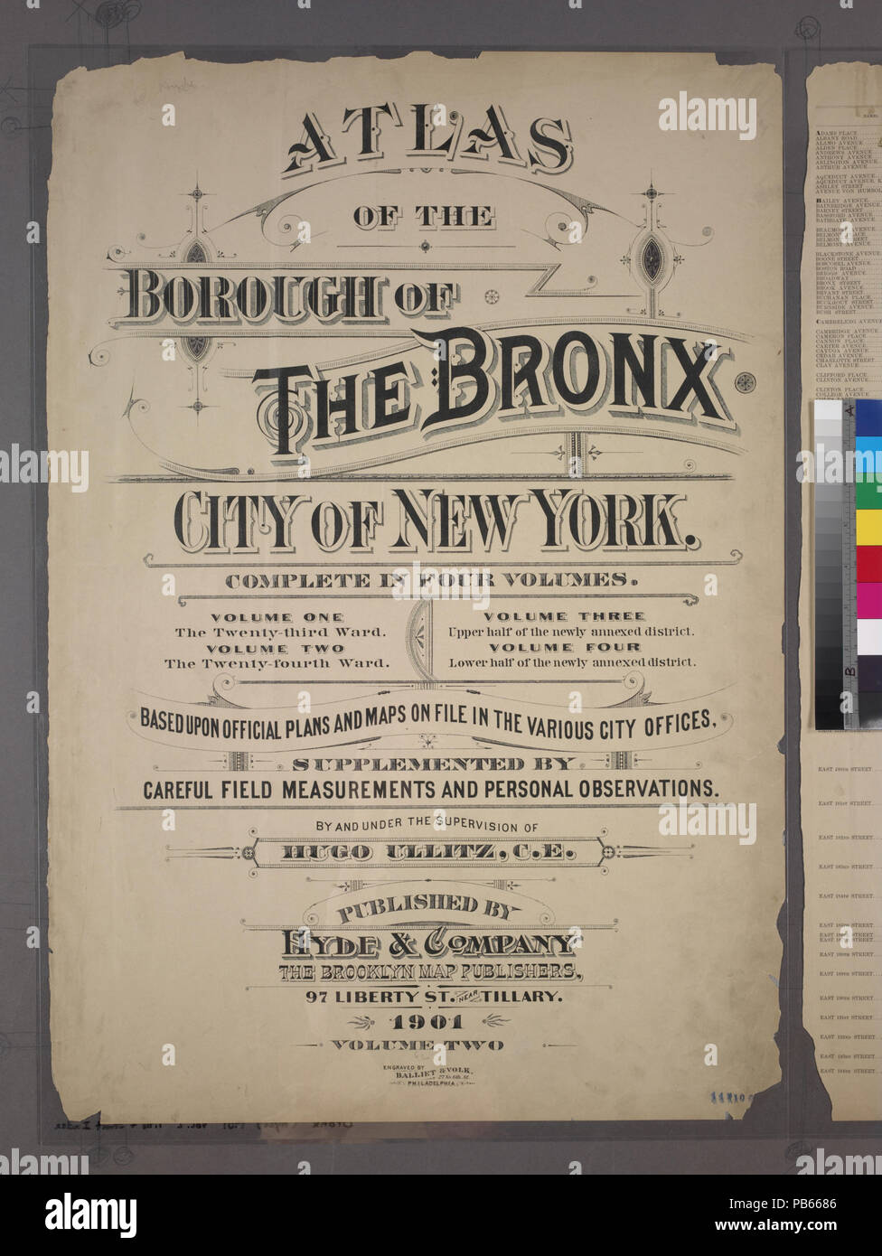 778 Hyde V. 2 page de titre publ. 1901 Banque D'Images