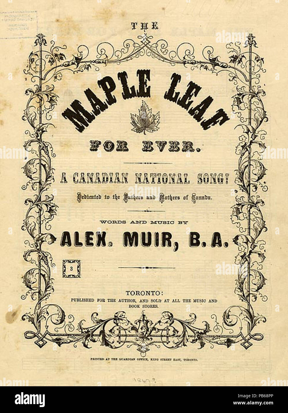 995 Maple Leaf Forever Banque D'Images