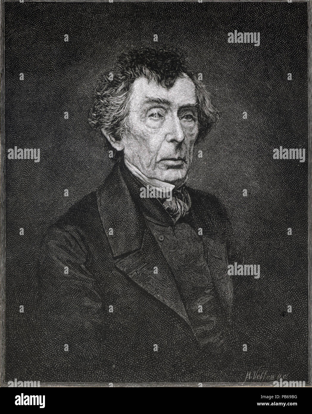 1267 Roger B. Taney, juge de la Cour suprême Banque D'Images