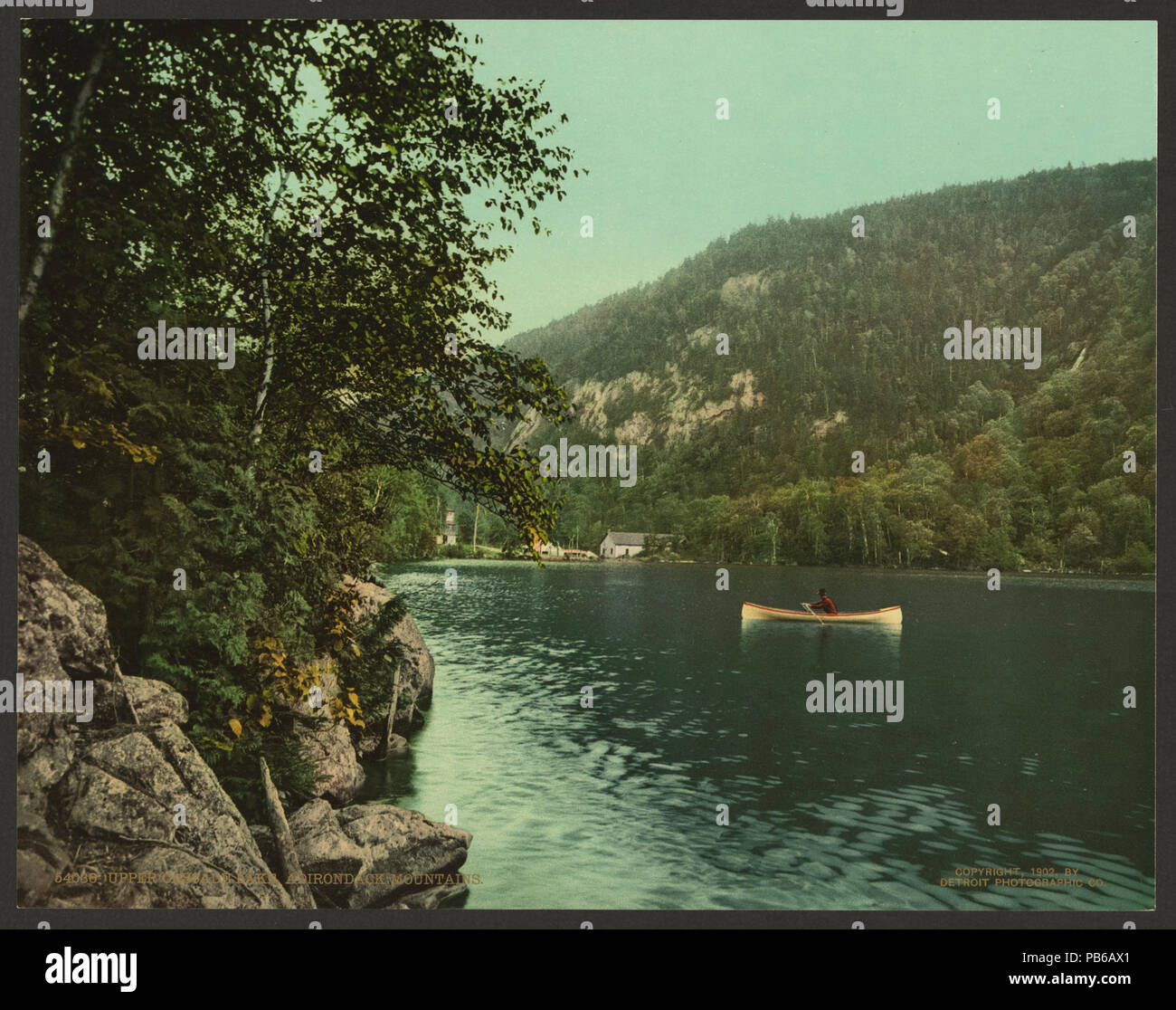 1794 East Lake Cascade, montagnes Adirondack-RCAC2008679632 Banque D'Images