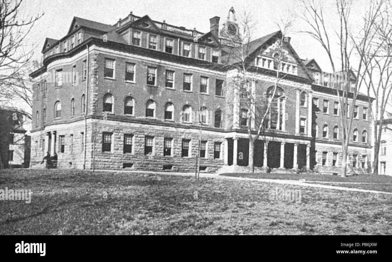 1861 Winants Hall c1901 Campus Queen's College Rutgers New Brunswick NJ Banque D'Images