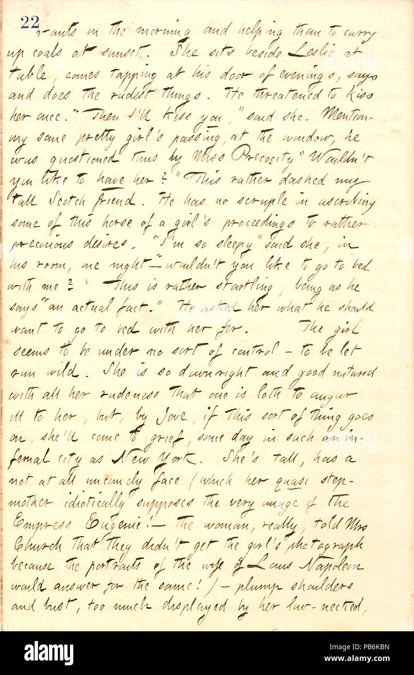 1721 Thomas Butler Gunn Diaries- Volume 10, page 30, Décembre 2, 1858 Banque D'Images