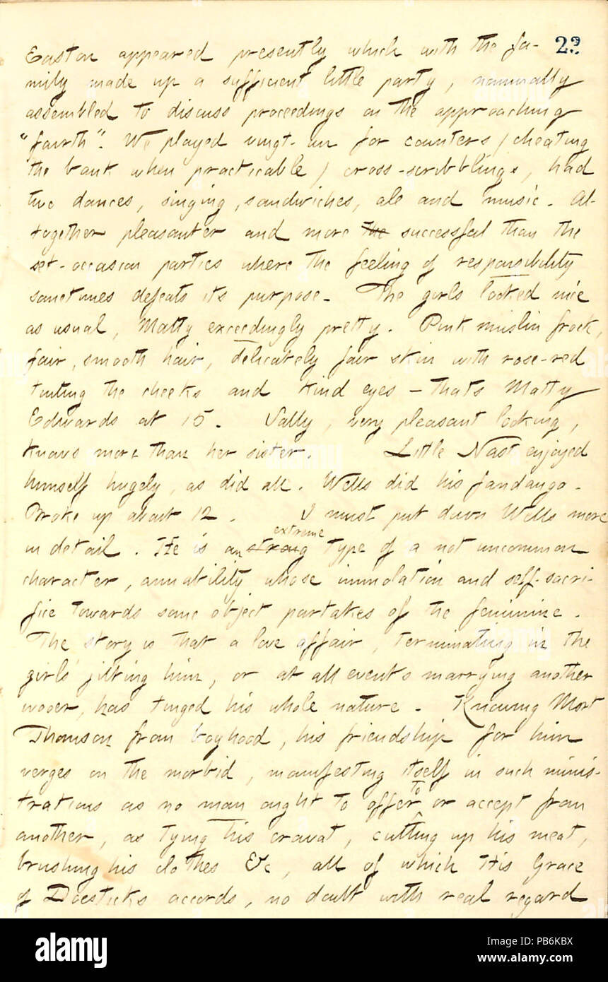 1722 Thomas Butler Gunn Diaries- Volume 11, page 28, 24 juin, 1859 Banque D'Images