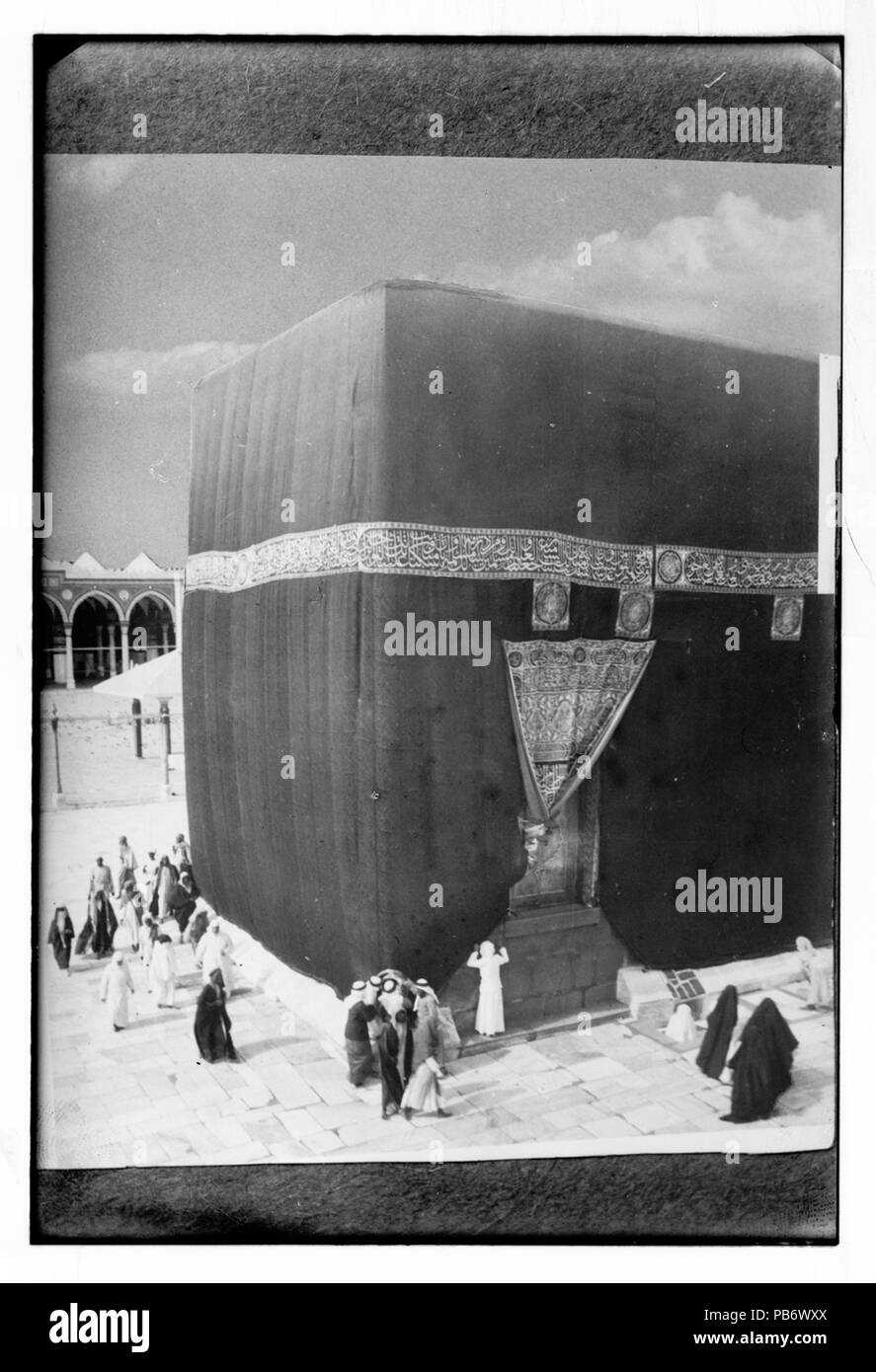 . La Kaaba, à La Mecque. 1 : négatif verre, plaque à sec ; 5 x 7 in. vers 1910 852 1910 Kaaba Banque D'Images