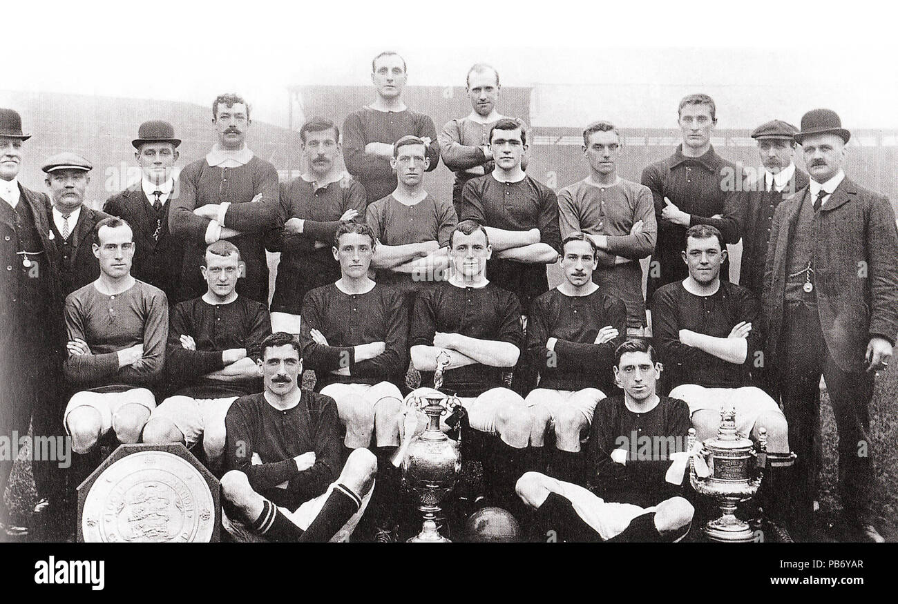 Manchester United 1908-1909 990 Banque D'Images