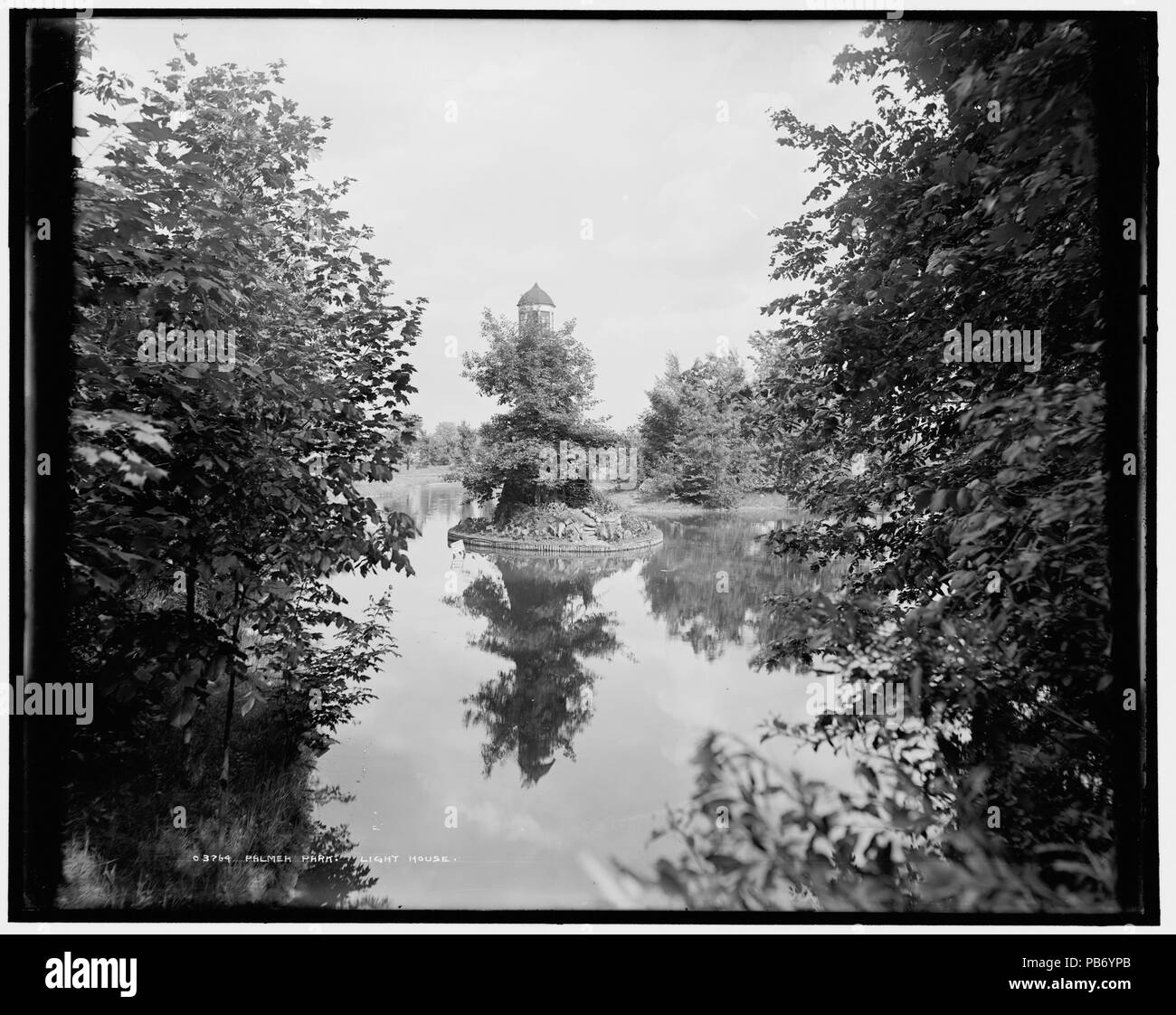 . Anglais : Palmer Park, Light House Entre 1880 et 1899 à Detroit, Michigan. . Entre 1880 et 1899 1159 Palmer Park - 4A03659A Banque D'Images