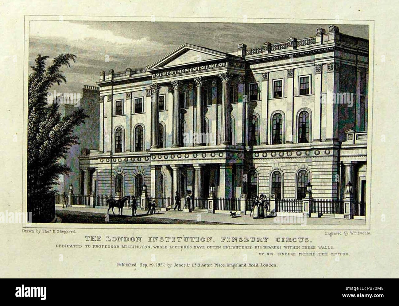 932 London Institution au Finsbury Circus Banque D'Images