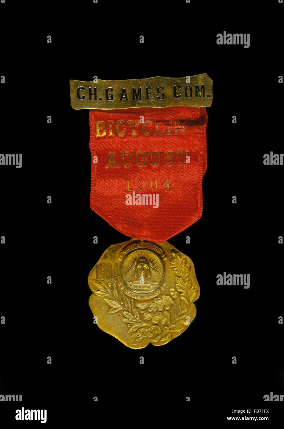 1127 l'insigne officiel de l'Olympique 1904 événements vélo Banque D'Images