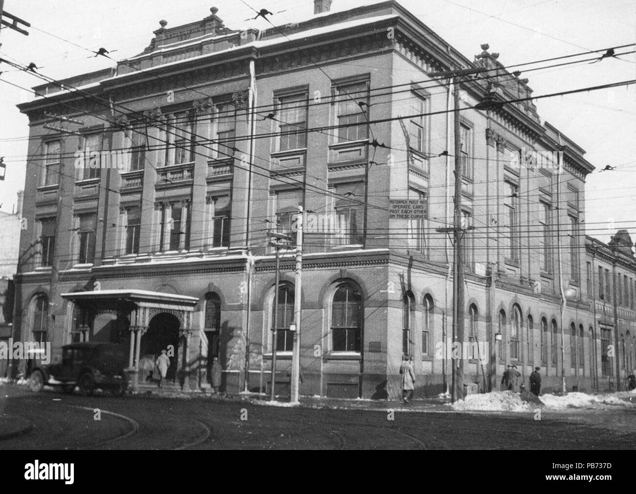 Bibliothèque publique de 1235 sur la rue de l'Église Banque D'Images