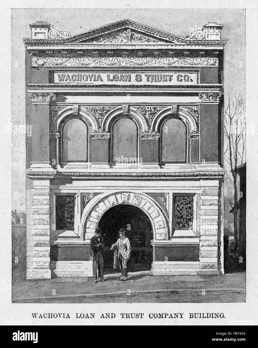 1828 Wachovia Loan and Trust Company Building Banque D'Images