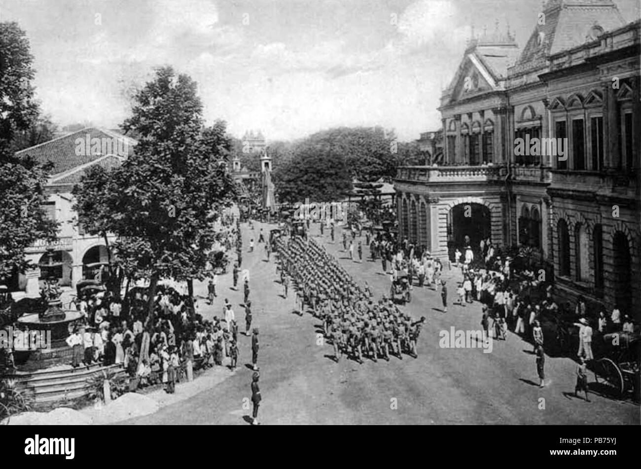 1190 vues photographiques de paysages de rue 08 Plaque de Singapour Banque D'Images