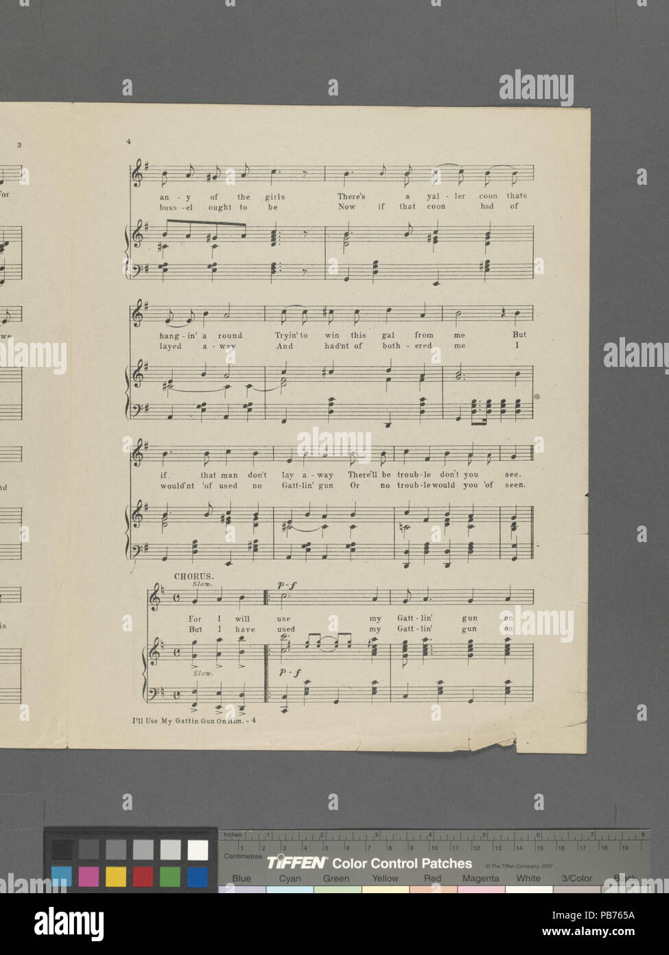 784 J'utiliserai mon Gattlin arme sur lui (NYPL)-609943-1802332 Hades Banque D'Images