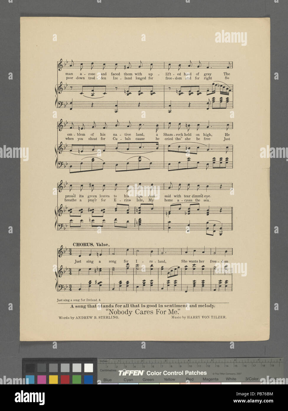 850 juste chanter une chanson pour l'Irlande (NYPL)-609894-1805378 Hades Banque D'Images