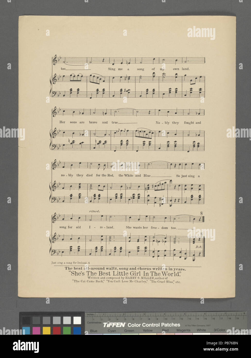 850 juste chanter une chanson pour l'Irlande (NYPL)-609894-1805379 Hades Banque D'Images
