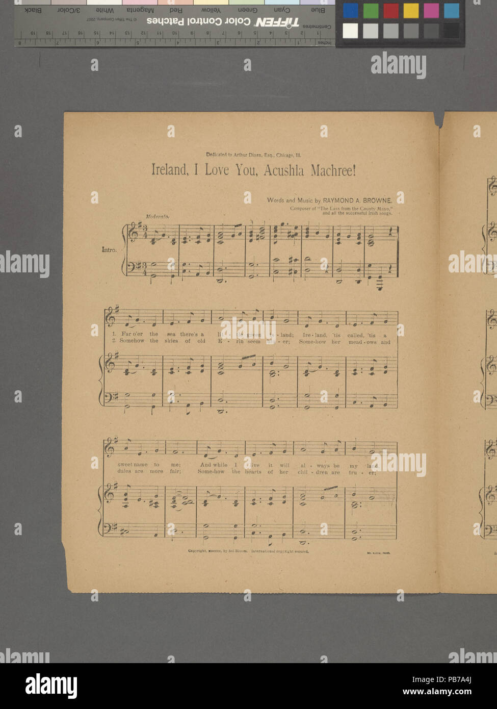 811 L'Irlande, je vous aime, Acushla Accommodation Machree (NYPL)-667747-1939098 Hades Banque D'Images