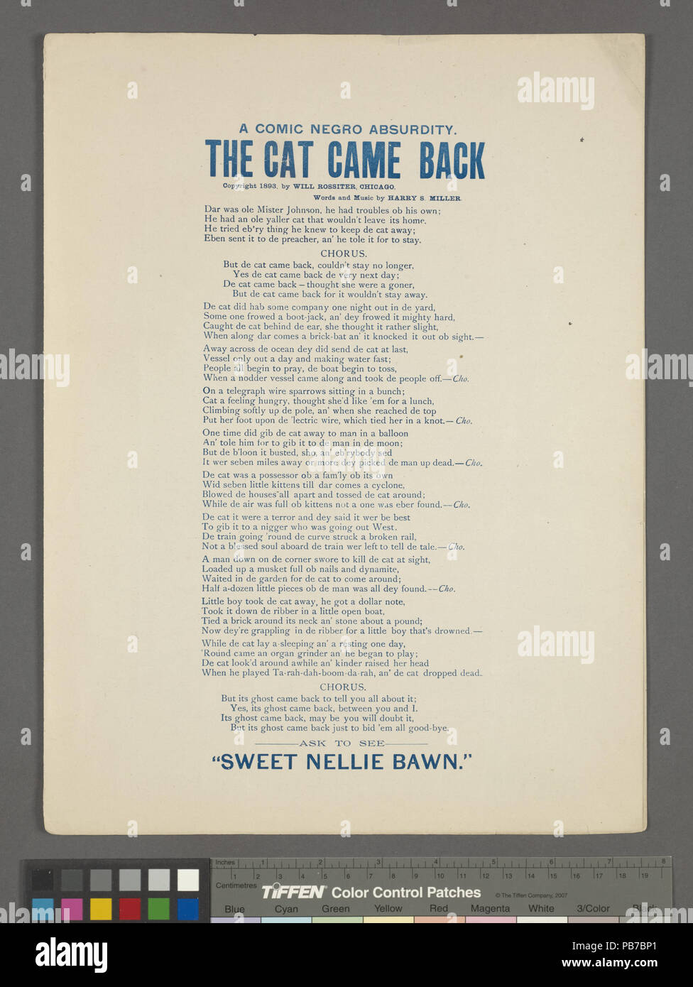 1621 Le chat est revenu (NYPL)-449135-1690563 Hades Banque D'Images