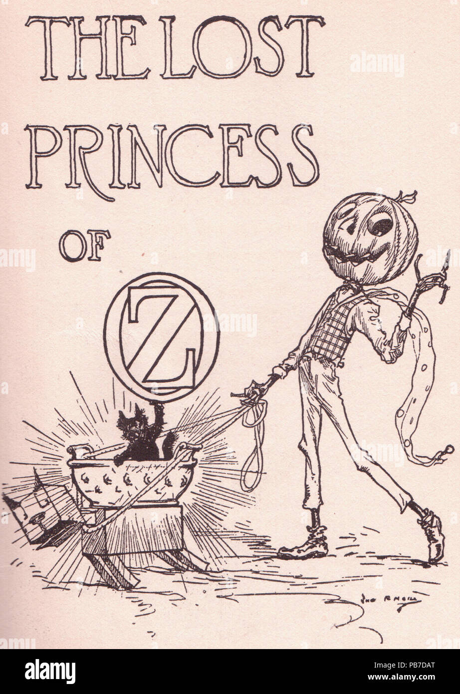 Page de titre 1752  La Princesse perdue d'Oz Banque D'Images