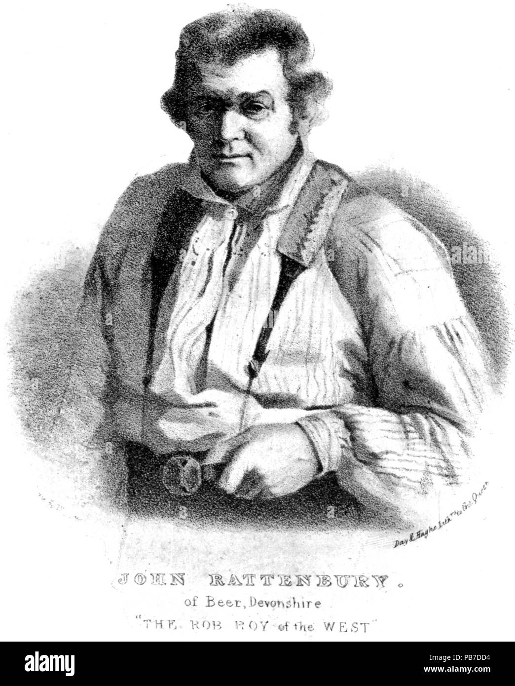 840 John Rattenbury - Devonshire caractères et événements étranges Banque D'Images