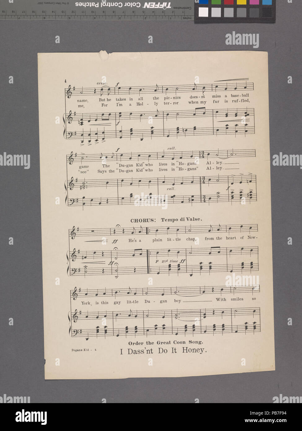 1630 L'enfant qui vit à Dugan Hogan's Alley (NYPL)-667884-1706626 Hades Banque D'Images