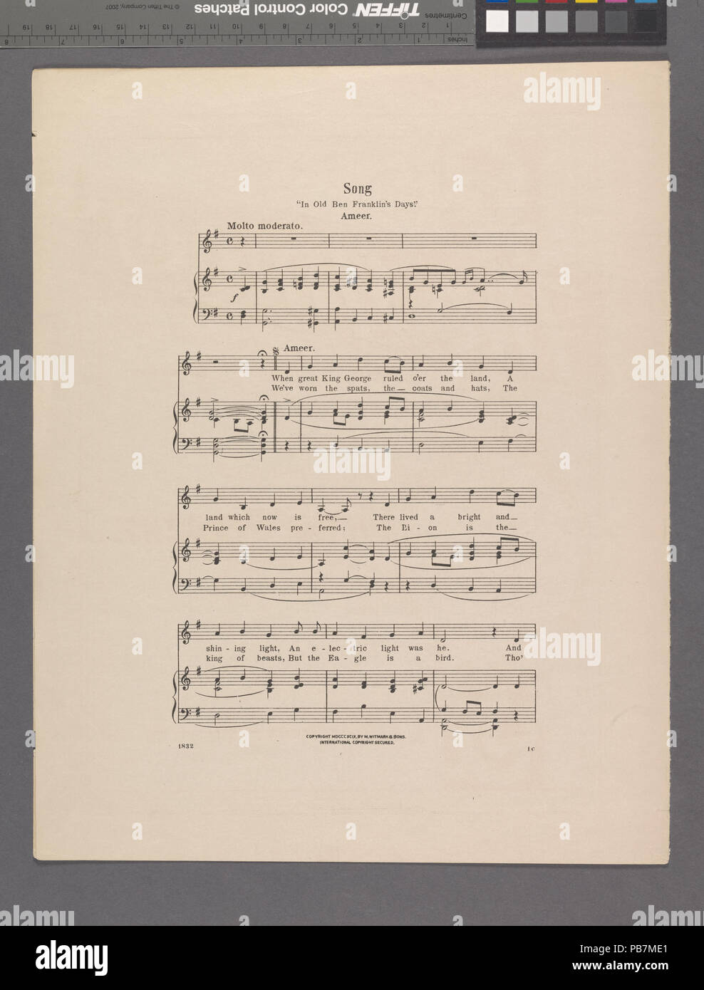 797 dans les vieux jours de Ben Franklin (NYPL)-608673-1991510 Hades Banque D'Images