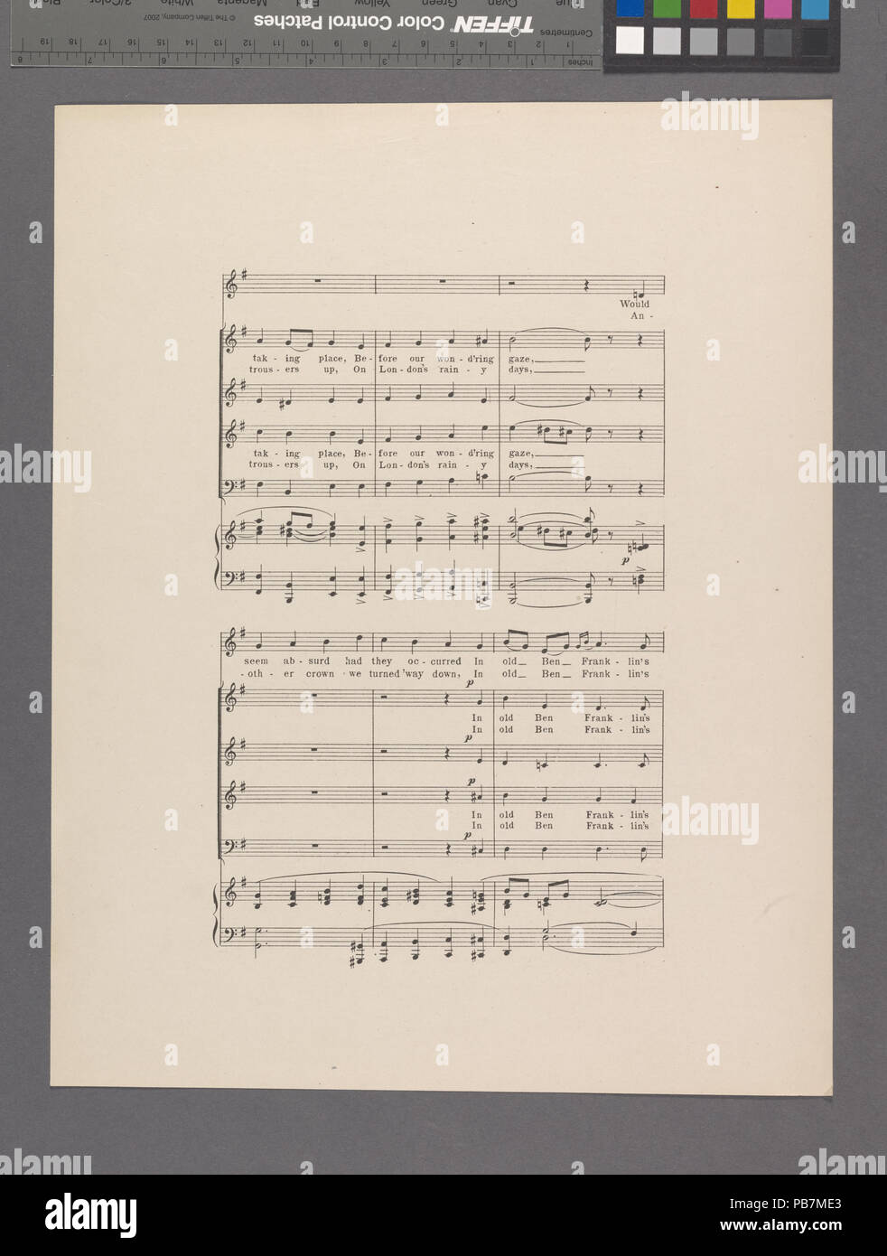 797 dans les vieux jours de Ben Franklin (NYPL)-608673-1991512 Hades Banque D'Images