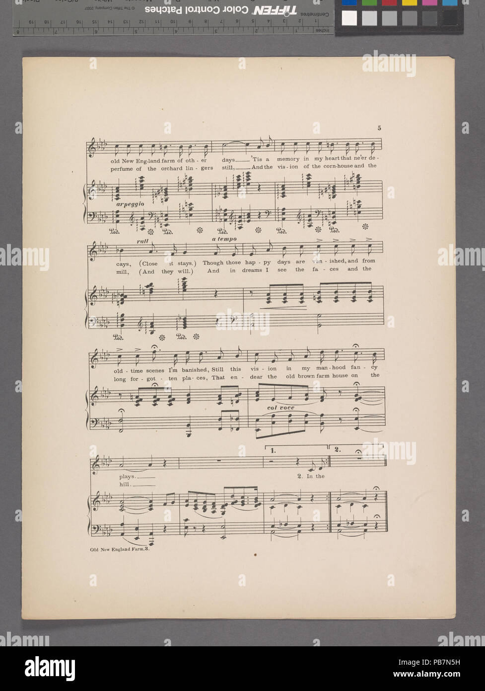 1661 L'ancienne ferme de la Nouvelle-Angleterre des autres jours (NYPL)-609728-1991538 Hades Banque D'Images