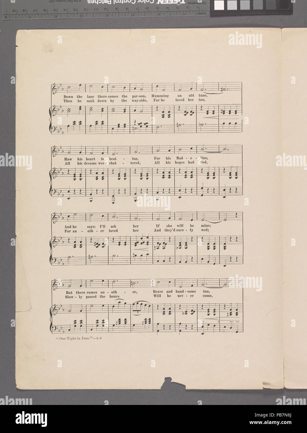 Une nuit de juin 1137 (NYPL)-609734-1991684 Hades Banque D'Images