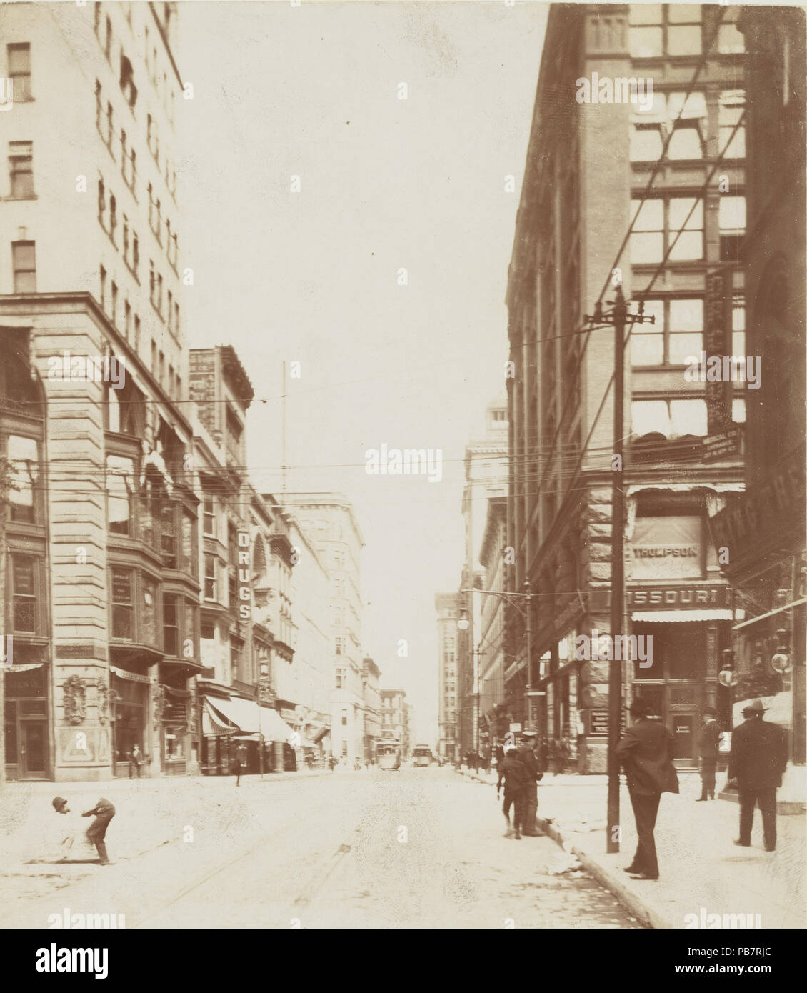 1134 Rue d'olive à l'est de la 6e Rue Banque D'Images