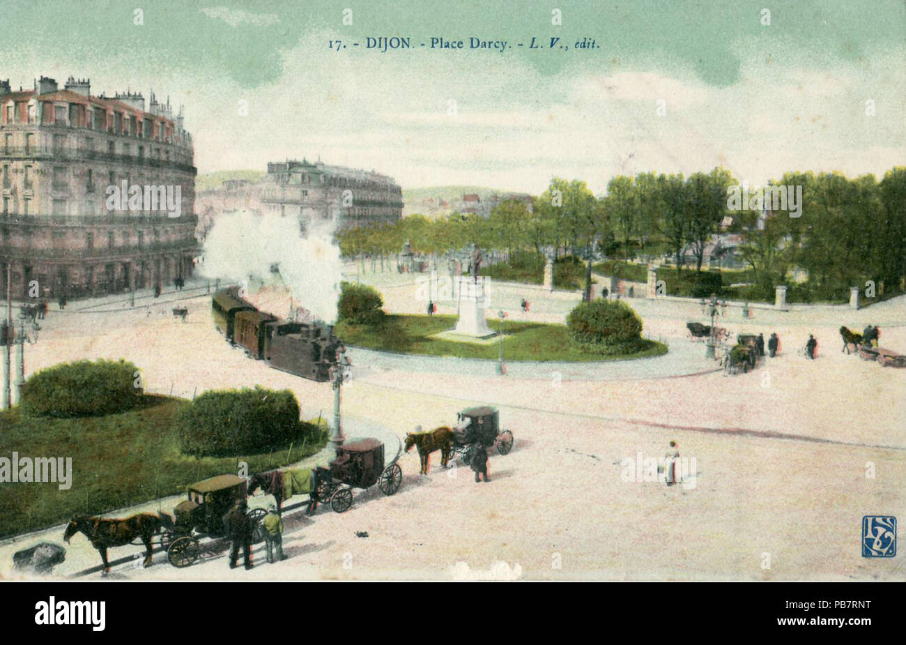 975 LV 17 - DIJON - la Place Darcy Banque D'Images