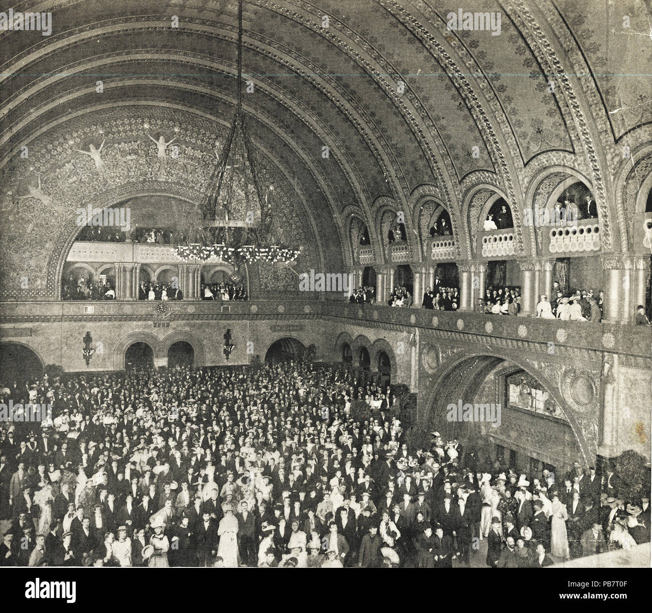 1790 Soirée d'ouverture de la gare Union au Grand Hall Banque D'Images