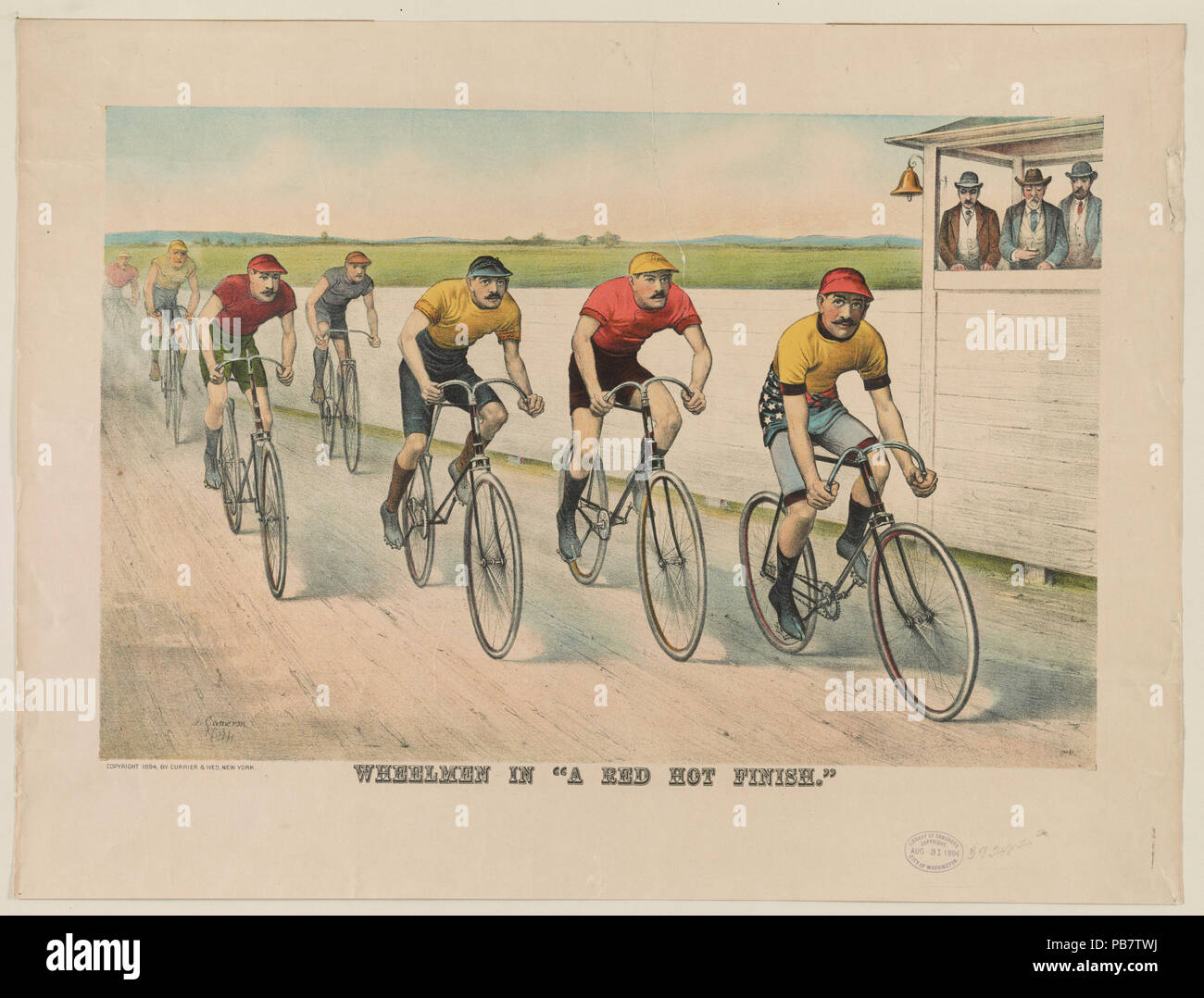 1846 Wheelmen dans "a red hot terminer" RCAC2002698809 Banque D'Images
