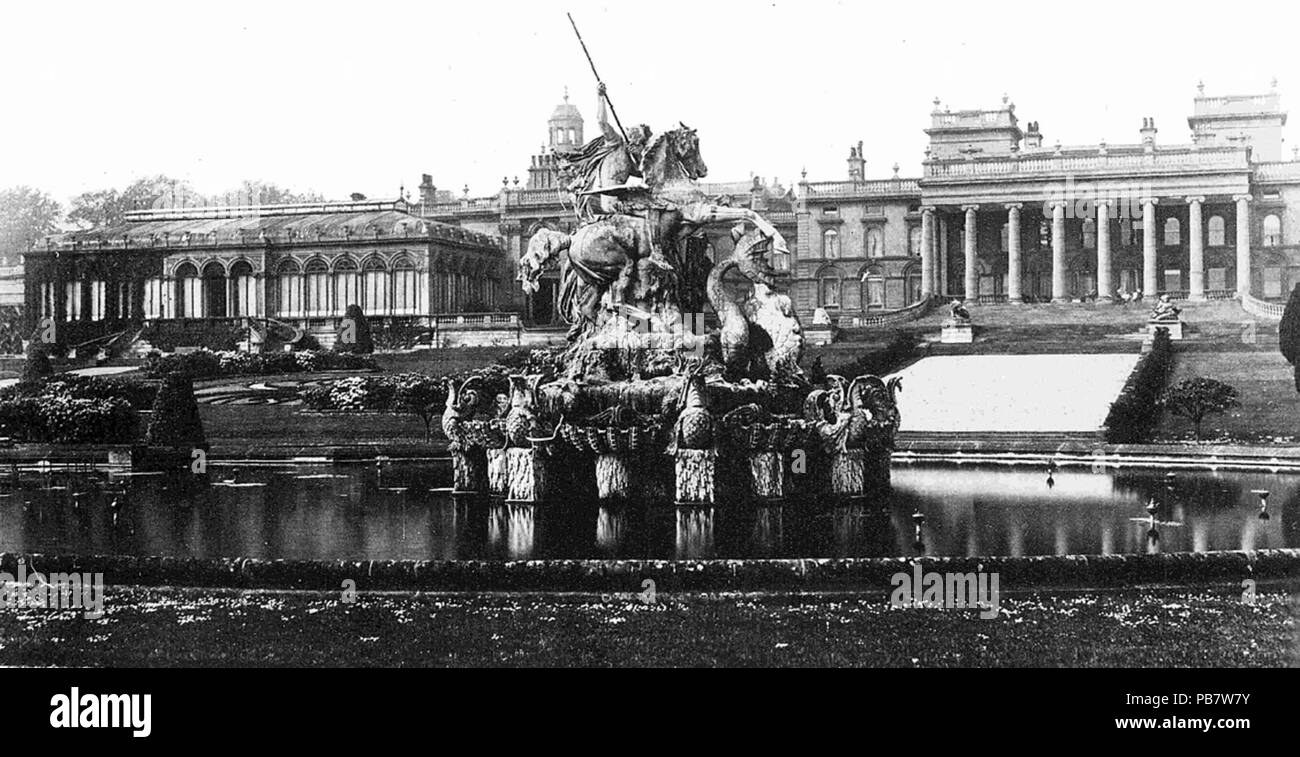 1864 Fontaine 1897 Cour Witley Banque D'Images