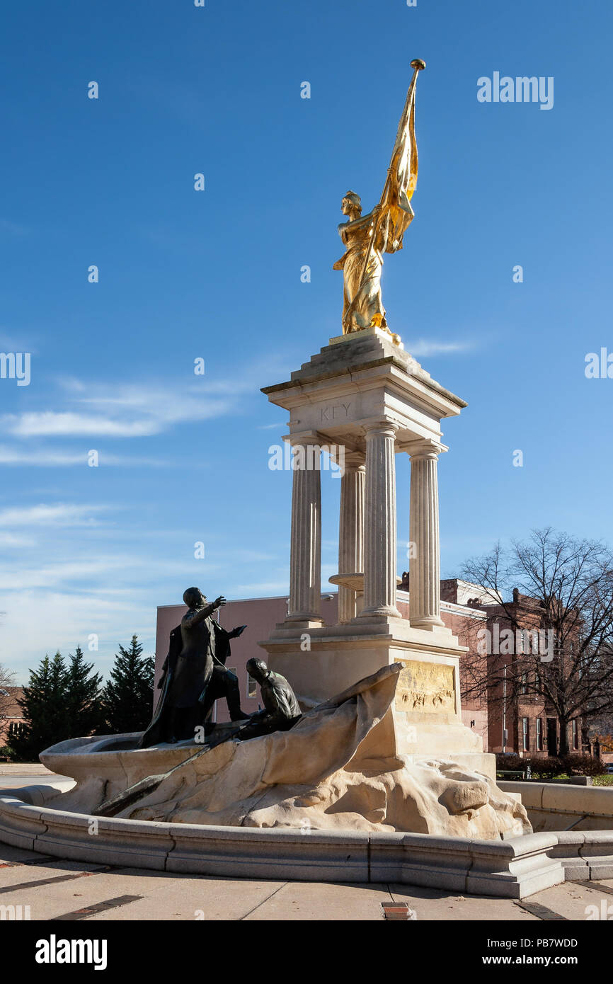 Monument phare 858 Eutaw Place Baltimore MD1 Banque D'Images