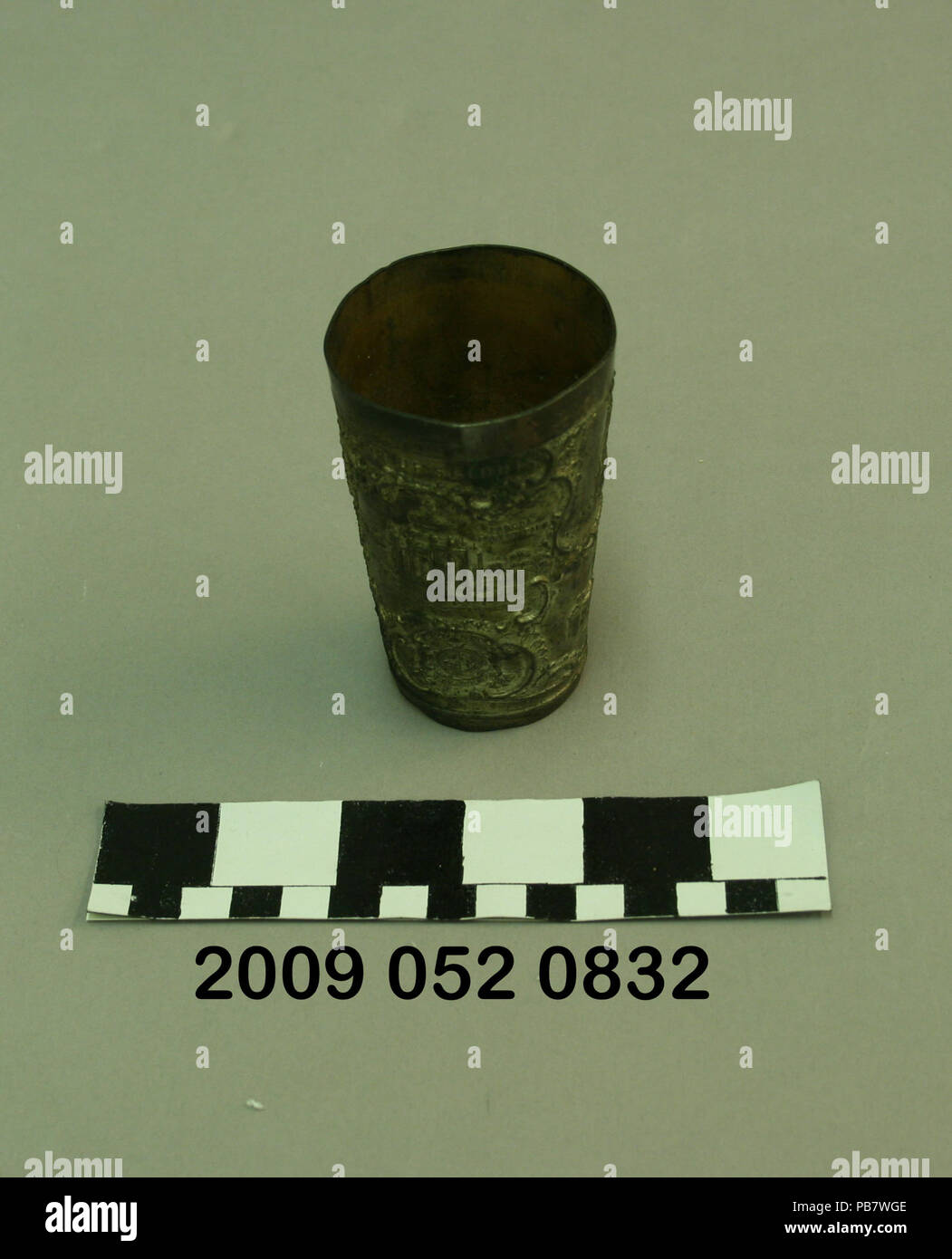 1020 Metal Tumbler avec des images de la Pagode à Forest Park, Union Station, Palais de justice, hôtel de ville, et le bureau de poste Banque D'Images