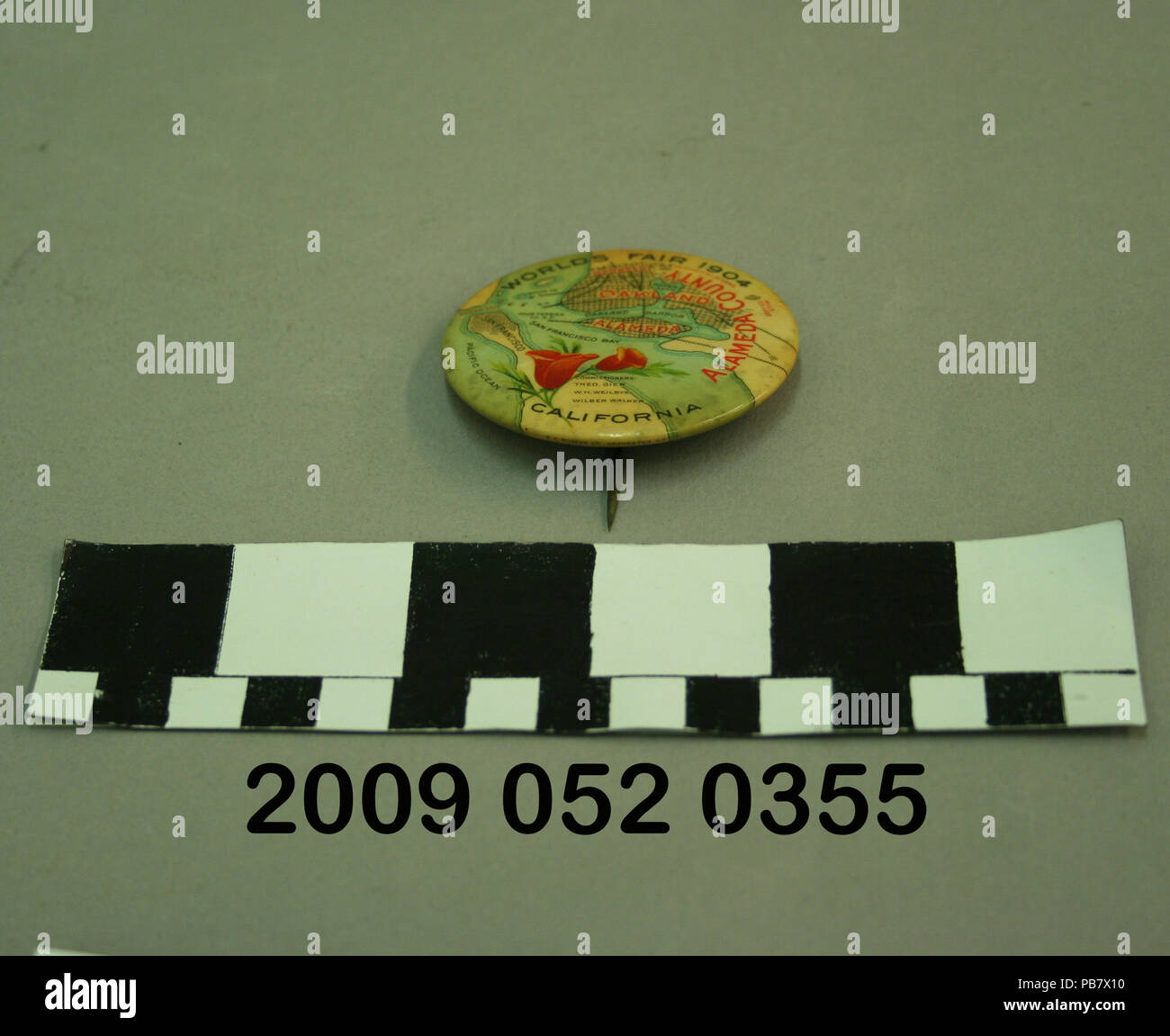 1197 de l'Exposition mondiale de 1904 montrant une carte de la Californie Banque D'Images