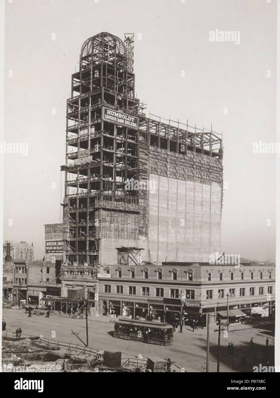 775 Humboldt Bank Building construction (vue oblique) - San Francisco, CA Banque D'Images