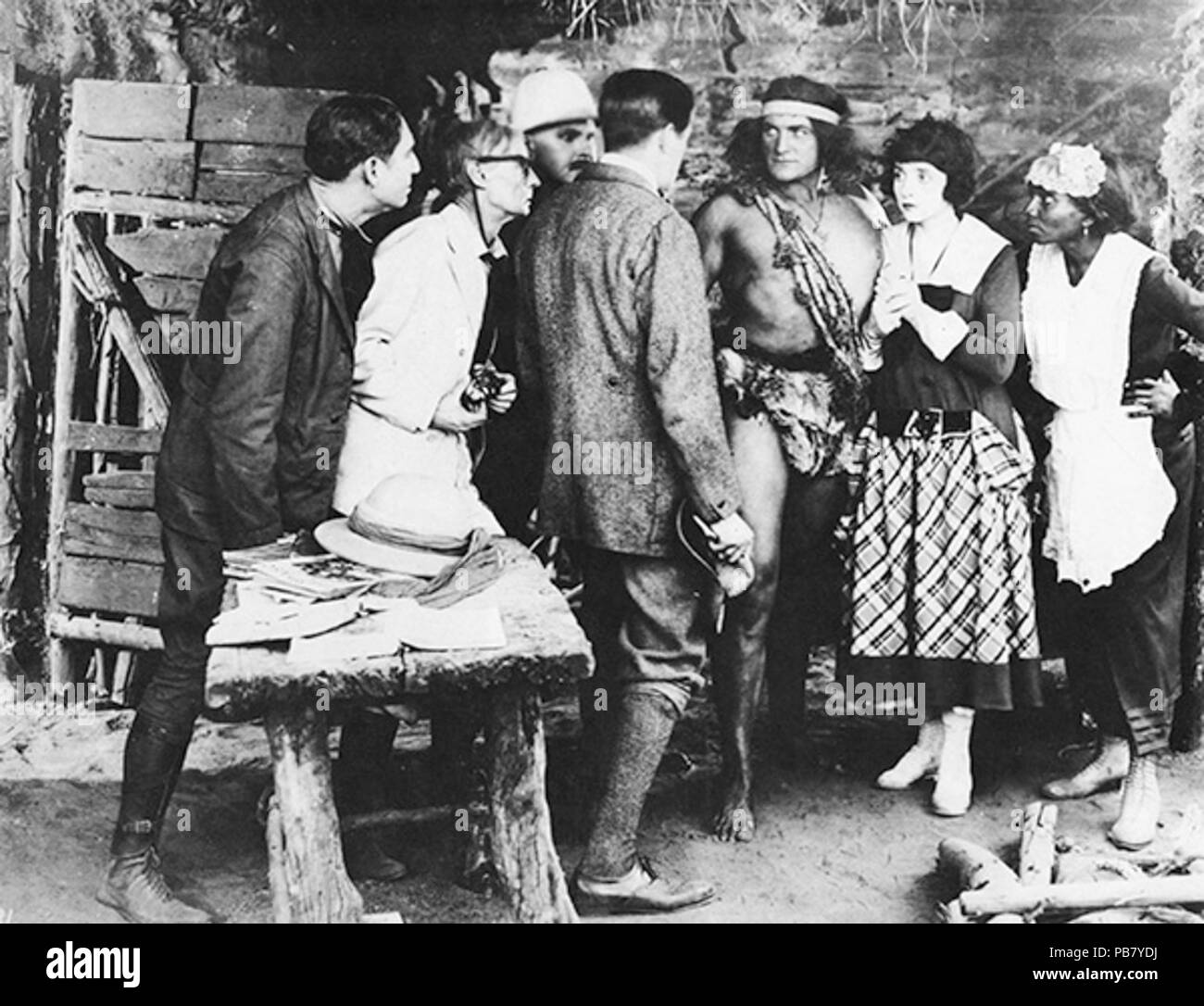 1600 Groupe cabine Tarzan Banque D'Images