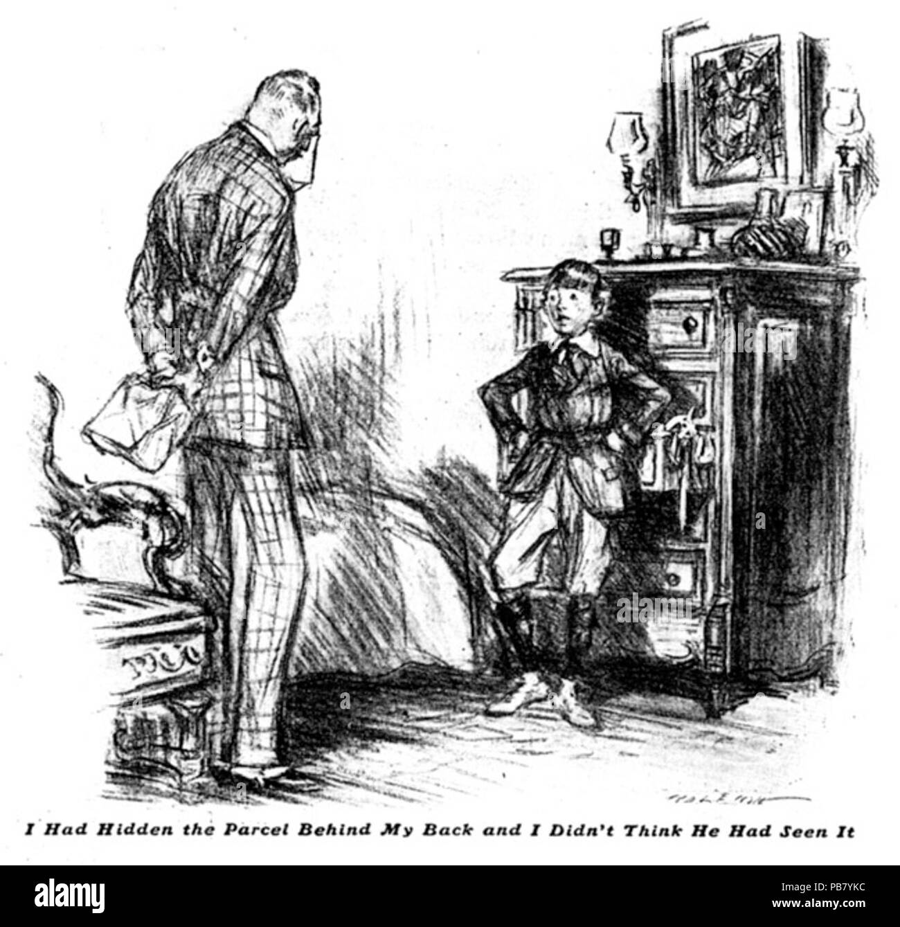 829 Jeeves prend en charge Banque D'Images