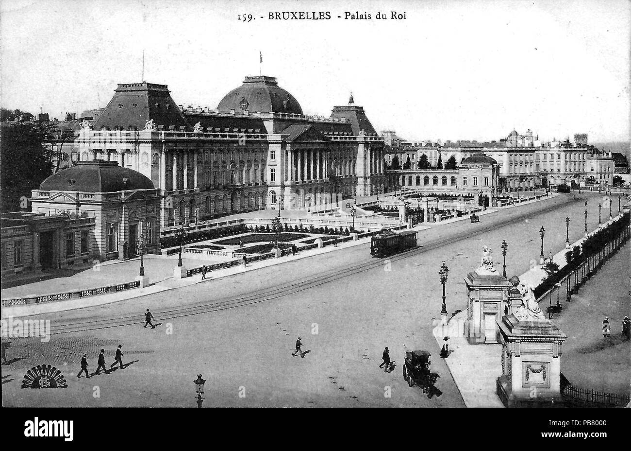 Palais Royal 1159 Bruxelles 1911 Banque D'Images