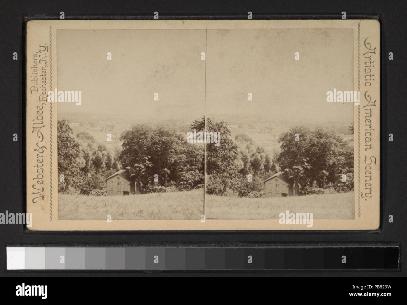 Vue 1809 près de Hudson River (NYPL b11708218-G91F093 155ZF) Banque D'Images Vue 1809 près de Hudson River (NYPL b11708218-G91F093 155ZF) Banque D'Images